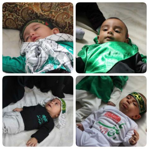 گزارش تصویری مراسم شیرخوارگان حسینی مخصوص خواهران شنبه ۱۳۹۶/۷/9